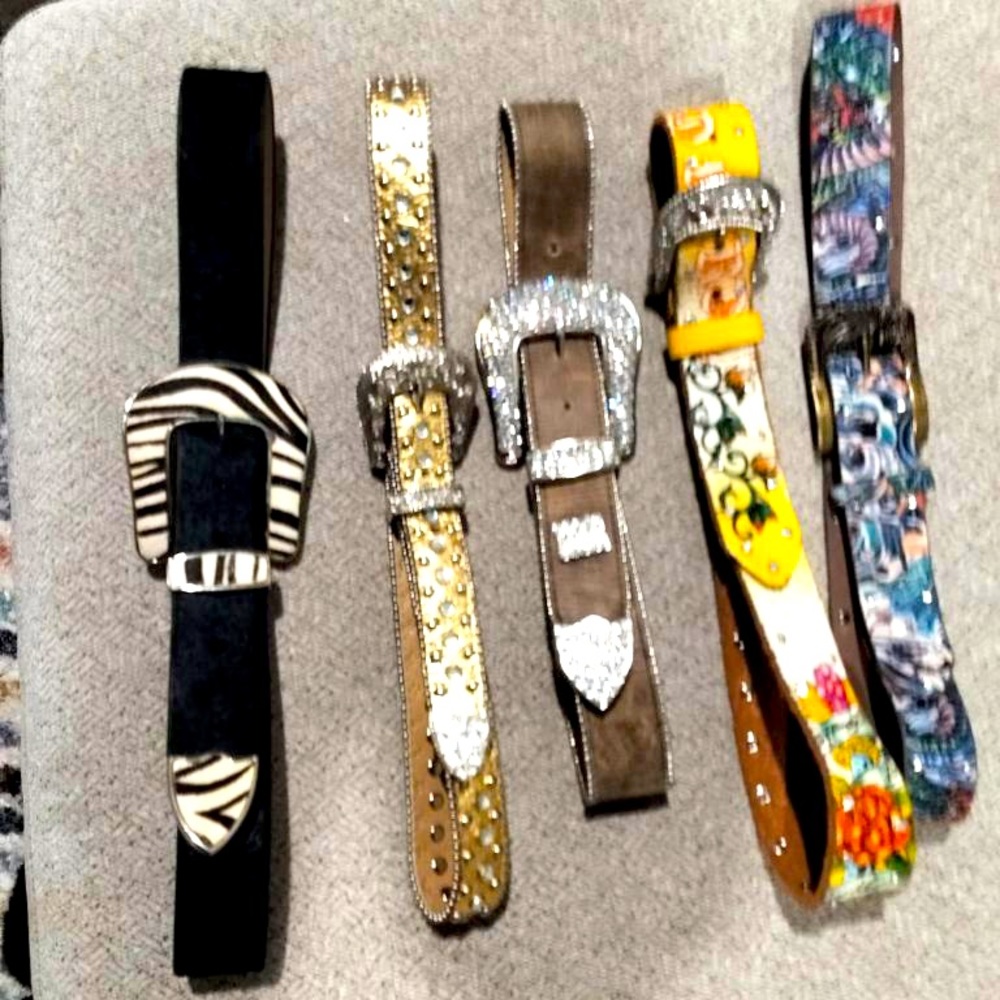 Women belts for sale bundle all 5